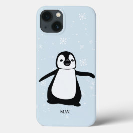 Funda Para iPhone 13 Personalizado de Ilustracion de nieve en invierno 