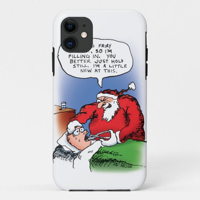 Funda De Case-Mate Para iPhone Personalizado de los Navidades de Fairy Santa Funn (Reverso)