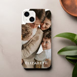 Funda Para iPhone 14 De Case-Mate Personalizado de nombre personalizado de la foto<br><div class="desc">Los estuches para iPhone personalizados hacen grandes regalos para todas las ocasiones. Personaliza con una foto y cualquier nombre o texto de tu elección. Este estuche para iPhone personalizado será un gran regalo para cumpleaños, navidades, Día de la Madre, día del padre, graduaciones o cualquier otra ocasión especial. O cree...</div>