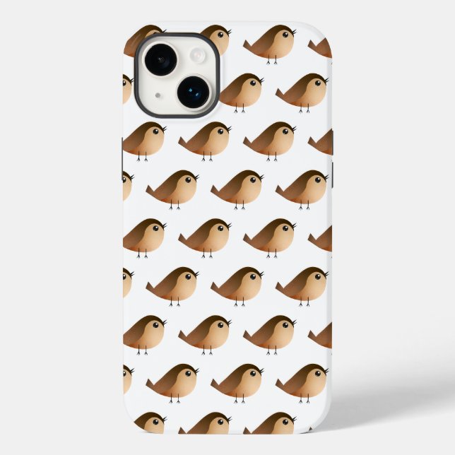 Funda De Case-Mate Para iPhone Personalizado de pájaro de Sparrow (Reverso )