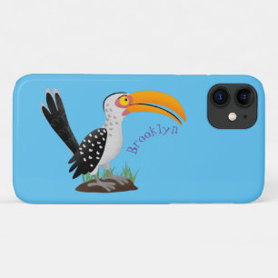 Funda Para iPhone 11 Personalizado de pájaro safari de buey amarillo di