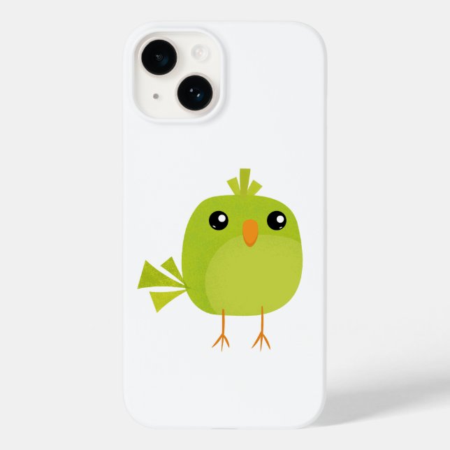 Funda De Case-Mate Para iPhone Personalizado de pájaro verde (Reverso )