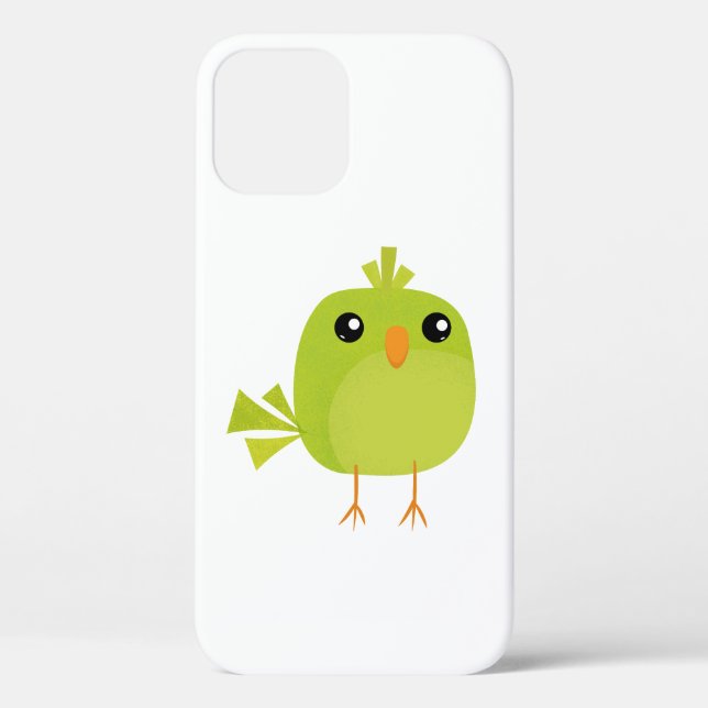 Funda De Case-Mate Para iPhone Personalizado de pájaro verde (Reverso )
