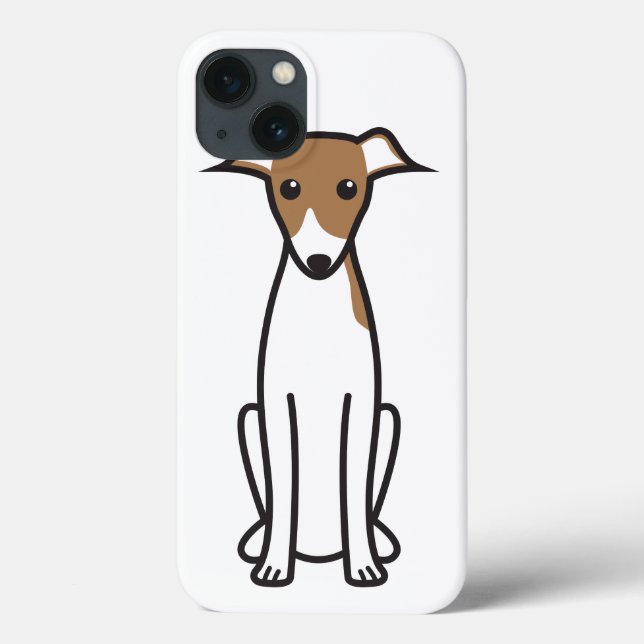 Funda De Case-Mate Para iPhone Personalizado de perro de Greyhound de Italia (Reverso)