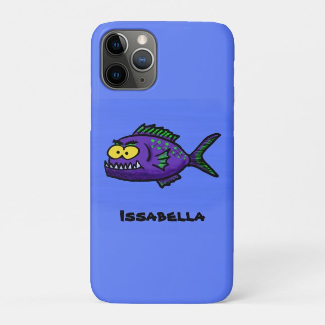 Funda De Case-Mate Para iPhone Personalizado de pescado piraña (Reverso)