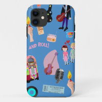 Personalizado de rock y Rolly Oldies feliz patrón 