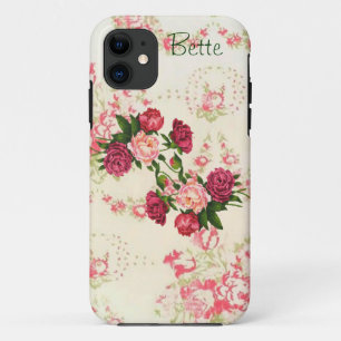 Funda Para iPhone 11 Personalizado de rosas rosadas