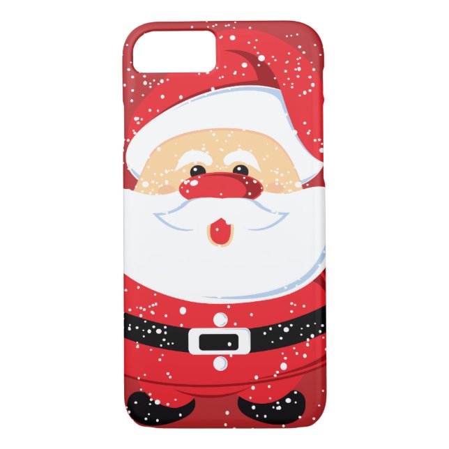 Funda De Case-Mate Para iPhone Personalizado de vacaciones de Navidades de Santa  (Reverso)