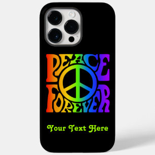 Funda Para iPhone 14 Pro Max De Case-Mate Personalizado del arcoiris retro de paz para siemp