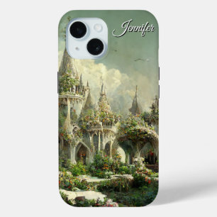Funda Para iPhone 15 Personalizado del castillo de Fairytale