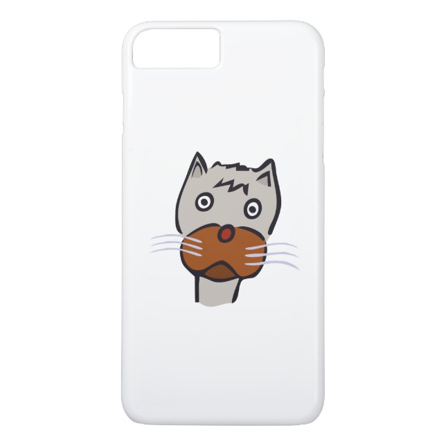 Funda De Case-Mate Para iPhone Personalizado del gato triste (Reverso)