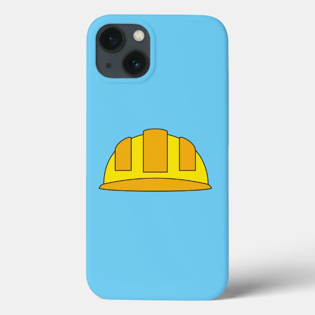 Funda De Case-Mate Para iPhone Personalizado del Gorra duro amarillo (Reverso)