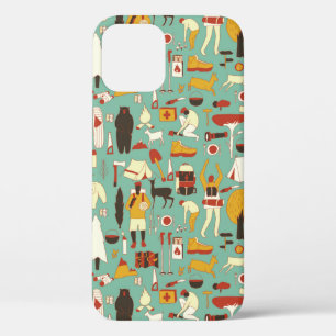 Funda Para iPhone 12 personalizado dibujado a mano sin inconvenientes e