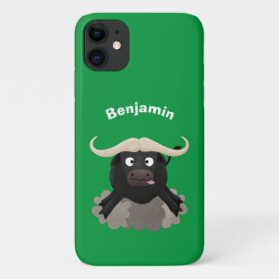 Funda Para iPhone 11 Personalizado divertida de búfalo de agua corrient