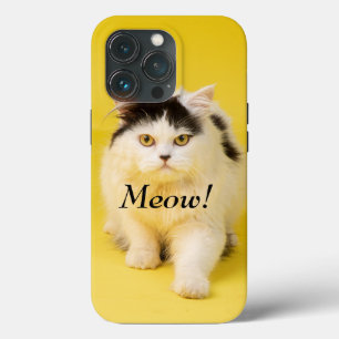 Funda Para iPhone 13 Pro Personalizado DIY Adorable lindo gato Meow moda am