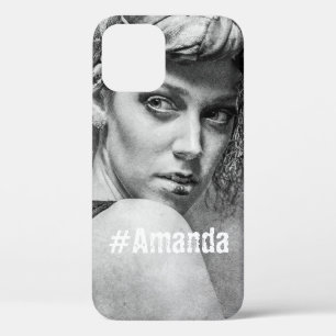 Funda Para iPhone 12 Pro Personalizado DIY Monogramed linda foto mujer moda