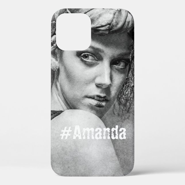 Funda De Case-Mate Para iPhone Personalizado DIY Monogramed linda foto mujer moda (Reverso )