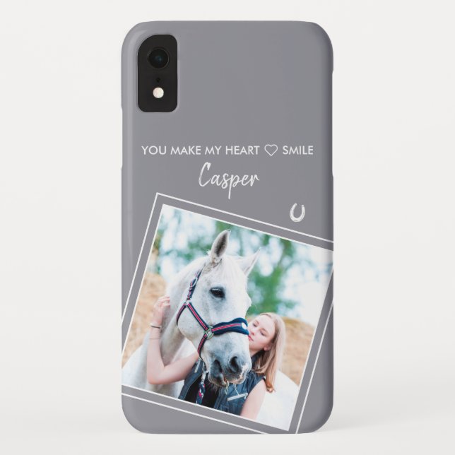Funda De Case-Mate Para iPhone Personalizado ecuestre de fotos de caballos (Reverso)