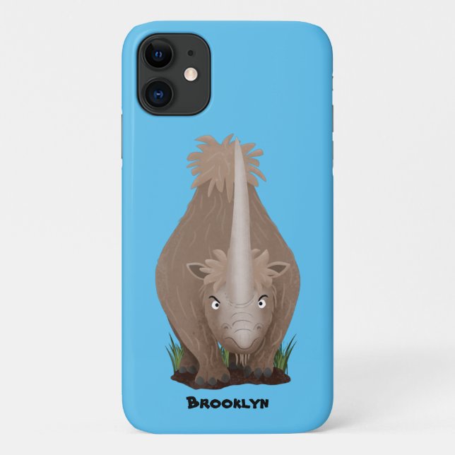 Funda De Case-Mate Para iPhone Personalizado elasmotherium rinoceronte (Reverso)