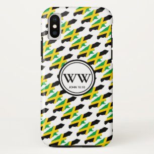 Funda Para iPhone XS Personalizado elegante Monograma JAMAICA