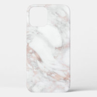 Personalizado Elegante Rosa Gold Marble Blank Plan