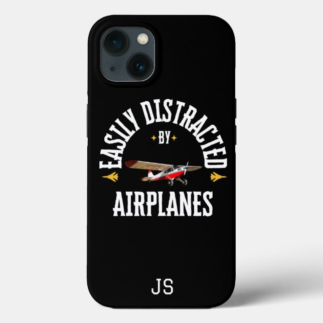 Funda De Case-Mate Para iPhone Personalizado, Fácilmente Distraído Por Aviones, P (Reverso )
