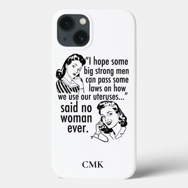 Funda De Case-Mate Para iPhone Personalizado feminista divertida Personalizado po (Reverso)