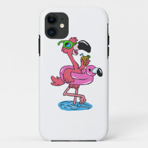 Funda Para iPhone 11 Personalizado Flamingo de Verano   elegir color de
