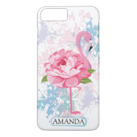 Personalizado | Flamingo Monograma