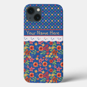 title_seo2 Personalizado Floral, Polkas, Faux Lace iPad Mini 