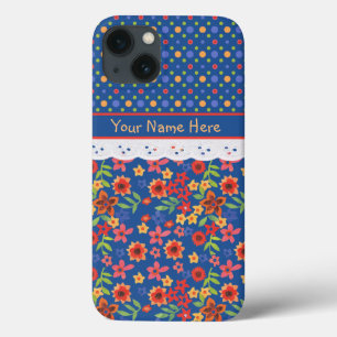 title_seo2 Personalizado Floral Polkas Faux Lace iPhone 6 Fun
