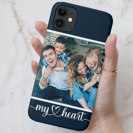 Funda Para iPhone 11 Personalizado Foto: guión de cepillo de corazón co