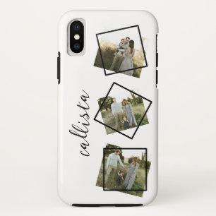 Funda Para iPhone X Personalizado Foto Nombre manuscrito Familia I Est
