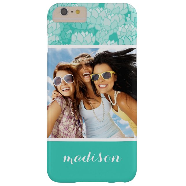 Funda De Case-Mate Para iPhone Personalizado Foto y nombre Lotus patrón 2 (Reverso)