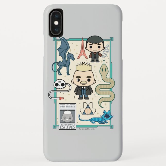 Funda De Case-Mate Para iPhone Personalizado GELLERT GRINDELWALD™ y Barebone (Reverso)