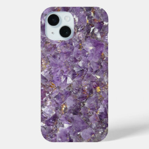 Funda Para iPhone 15 Personalizado Gemstone Amethyst Púrpura