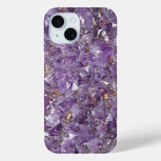 Funda De Case-Mate Para iPhone Personalizado Gemstone Amethyst Púrpura (Reverso )
