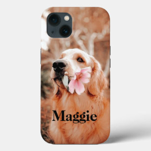 Funda Para iPhone 13 Personalizado Golden Retriever Photo - Perro Lover