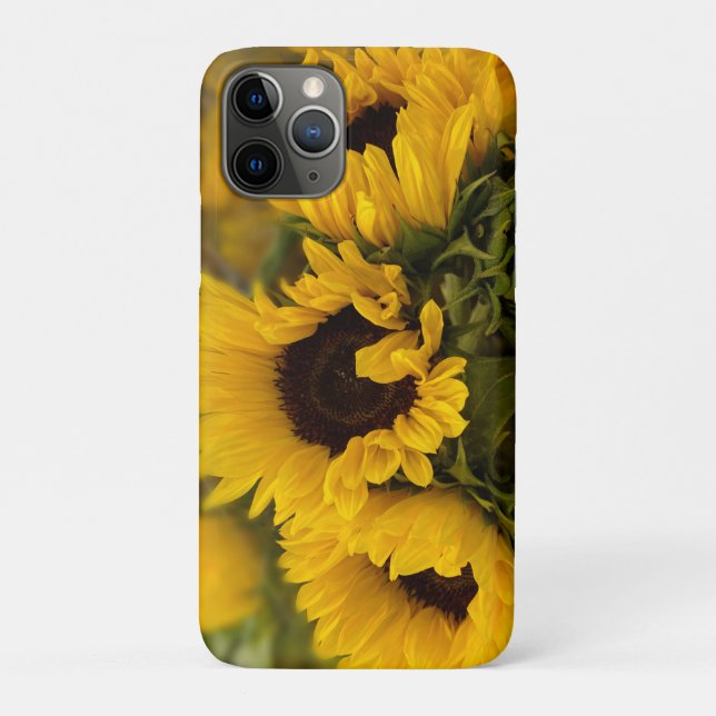 Funda De Case-Mate Para iPhone Personalizado Golden Sunflower cálido (Reverso)