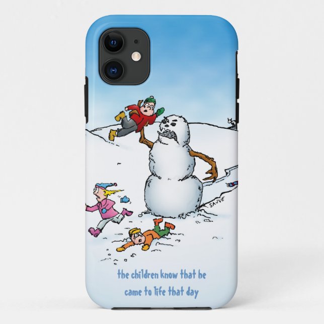 Funda De Case-Mate Para iPhone Personalizado gracioso de Killer Snowman (Reverso)