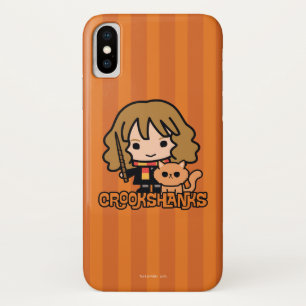 Funda Para iPhone X Personalizado Hermione y Crookshanks