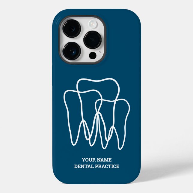 Funda De Case-Mate Para iPhone Personalizado iPhone 14 funda para dentista o higi (Reverso )