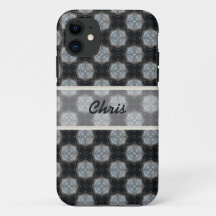 Personalizado Iphone funda gris negro