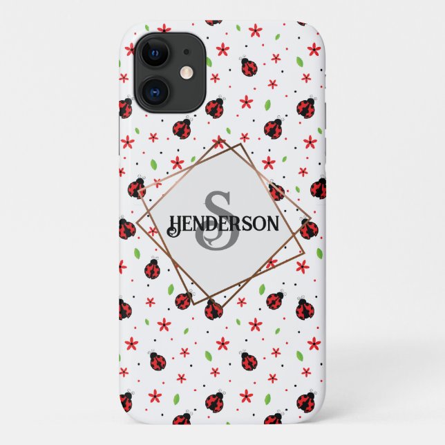 Funda De Case-Mate Para iPhone Personalizado Ladybug (Reverso)
