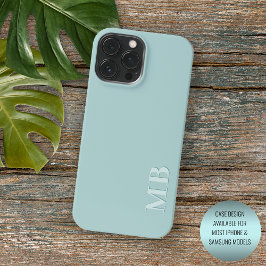Funda Para iPhone 11 Pro Max Personalizado ligero Pastel Seafoam Seaglass Mint 