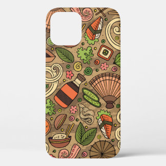 Funda Para iPhone 12 Personalizado lindo dibujado a mano Japón comida s