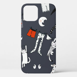 Funda Para iPhone 12 Personalizado lindo dibujado mano ilustrando un pa