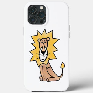 Funda Para iPhone 13 Pro Max personalizado lindo león niños retro safari jungla