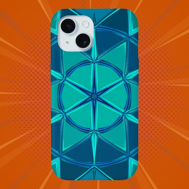 Funda De Case-Mate Para iPhone Personalizado Mandala Blue (Subido por el creador)