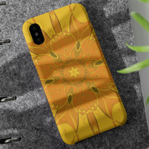 Funda Para iPhone 11 Personalizado Mandala Flor Amarillo